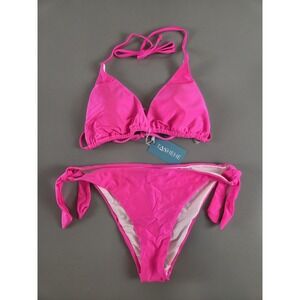 Triangle Bikini XL Neon Pink By Tashehe